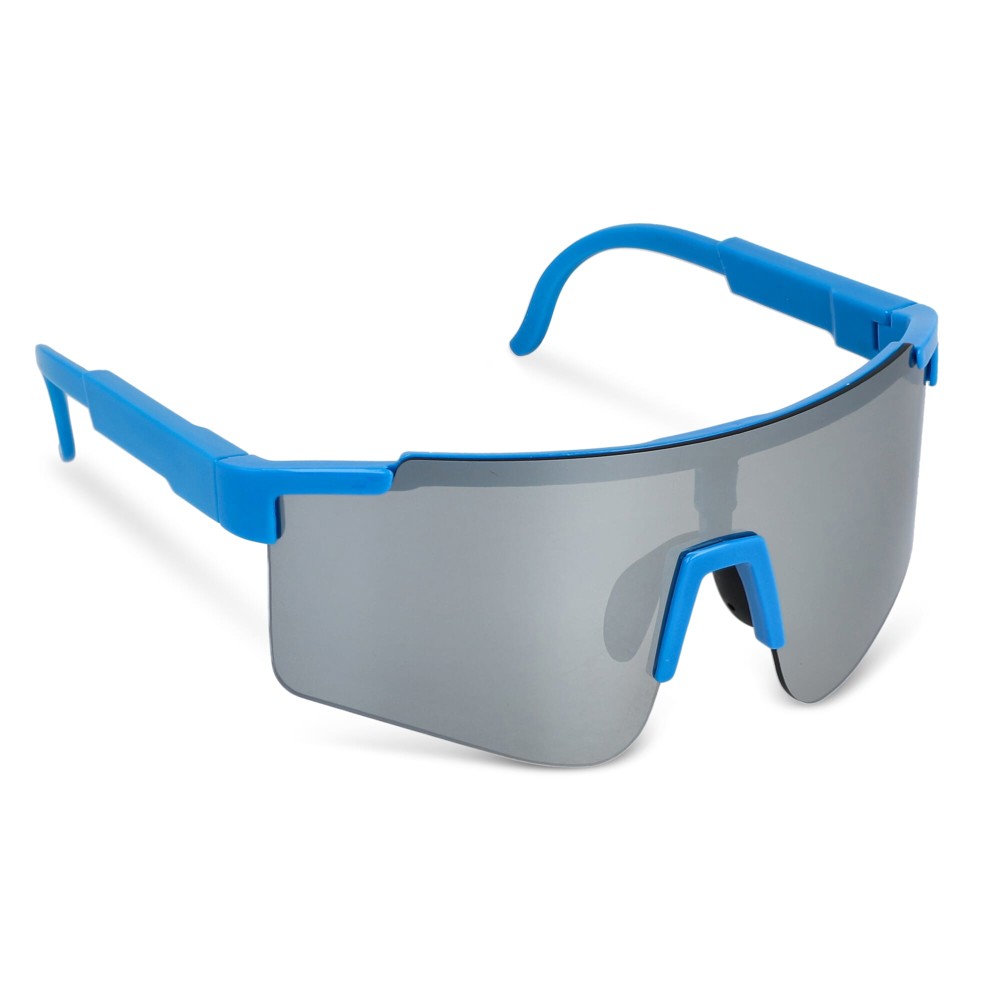 Tom R-PC sportzonnebril met spiegelende glazen UV400 - Lichtblauw