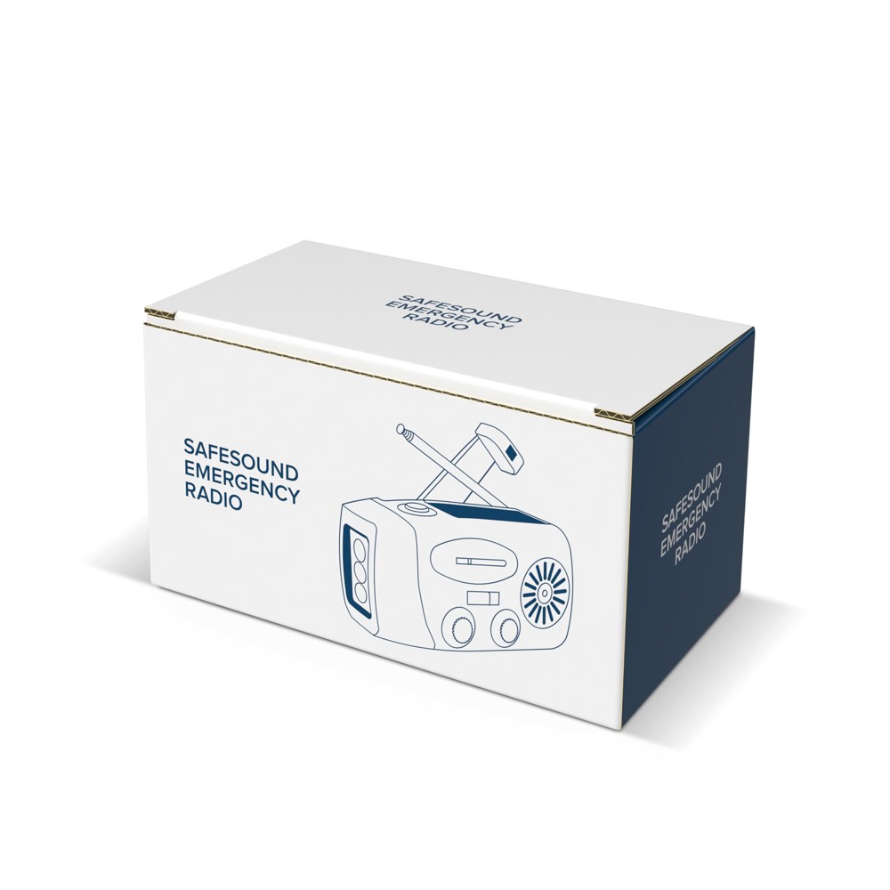 SafeSound Noodradio met Zonne-energie en Opwindbaar