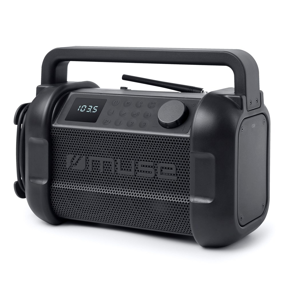 M-928 | Muse bouwradio met Bluetooth 20W met FM-radio - zwart